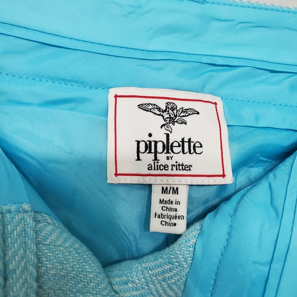 PIPLETTE Alice Ritter Tweed Wool Button Fly High Waist Baggy Trouser Pants - Picture 5 of 5